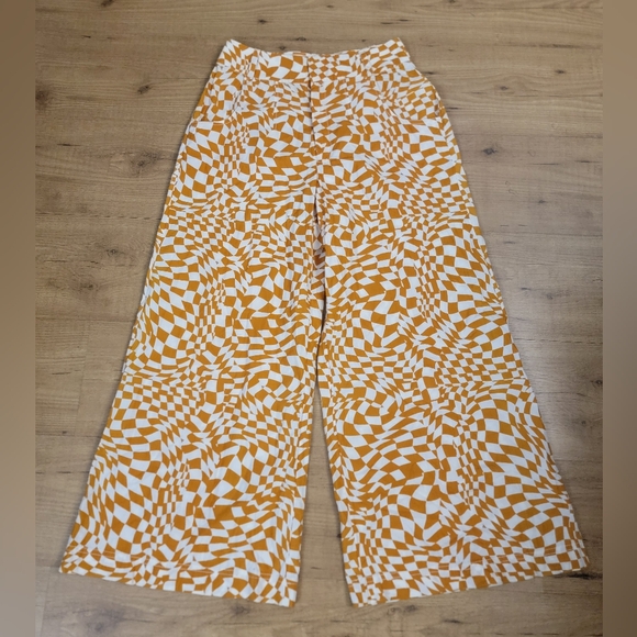 Free People Menorca Cropped Wide Leg Printed Pants - Picture 4 of 14